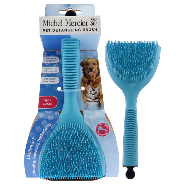 Michel Mercier Pet Detangling Brush - Blue by Michel Mercier for Unisex - 1 Pc Brush