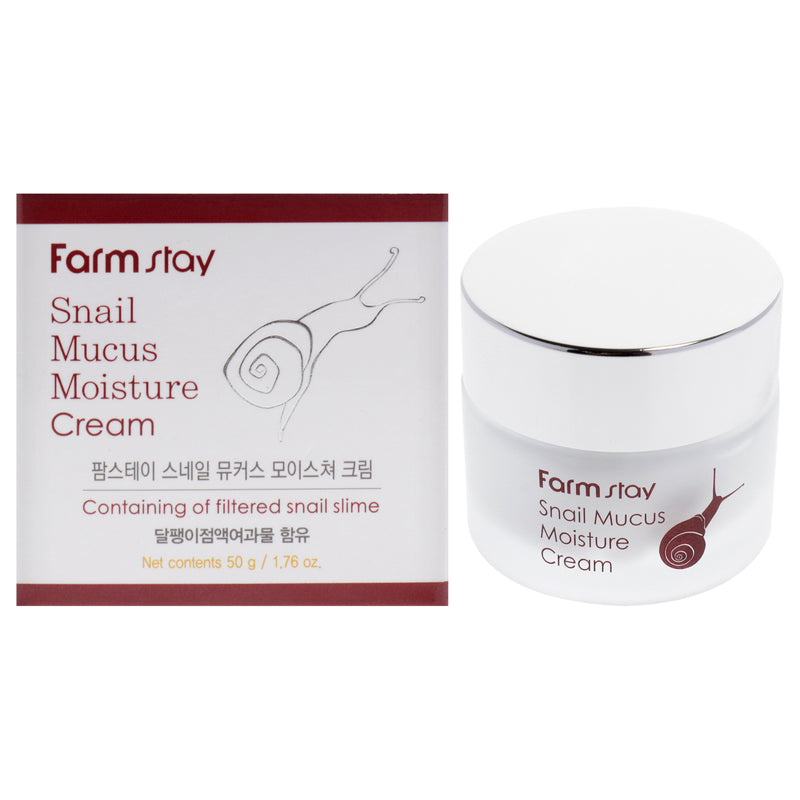 Snail Mucus Moisture Cream by FarmStay for Women - 1.76 oz Cream