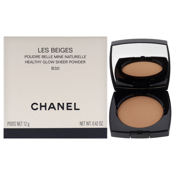 Chanel Les Beiges Healthy Glow Sheer Powder - B30 Medium Shade With Neutral Undertone by Chanel for Women - 0.42 oz Powder