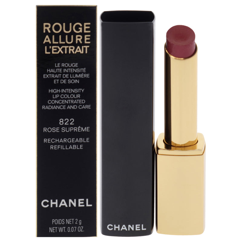 Chanel Rouge Allure Lextrait Lipstick - 822 Rose Supreme by Chanel for Women - 0.07 oz Lipstick (Refillable)