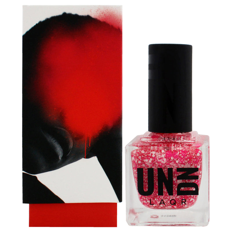 UNDN Vegan Nail Polish - 0206 Pink-White Splatter by UNDN for Women - 0.5 oz Nail Polish