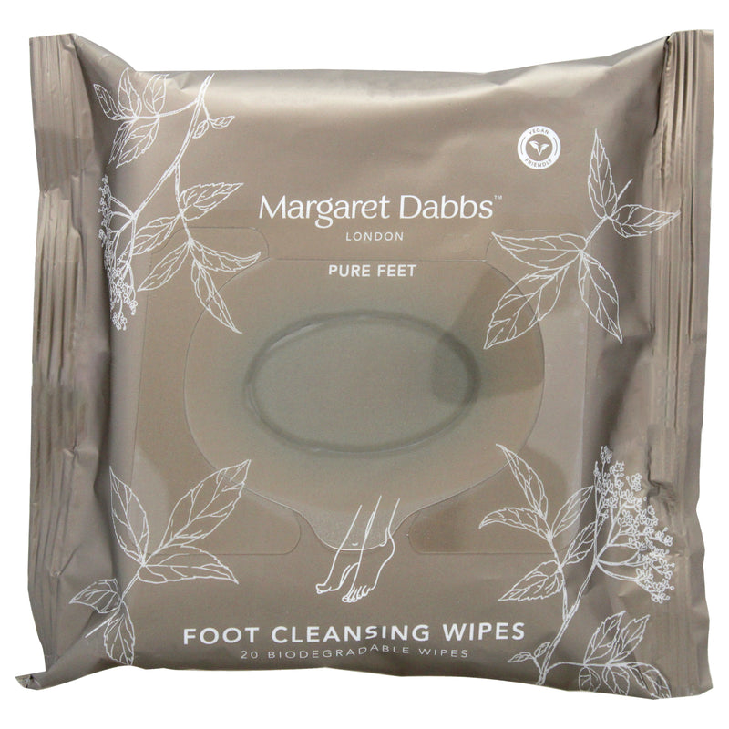 Margaret Dabbs Pure Foot Cleansing Wipes by Margaret Dabbs for Unisex - 20 Count Wipes