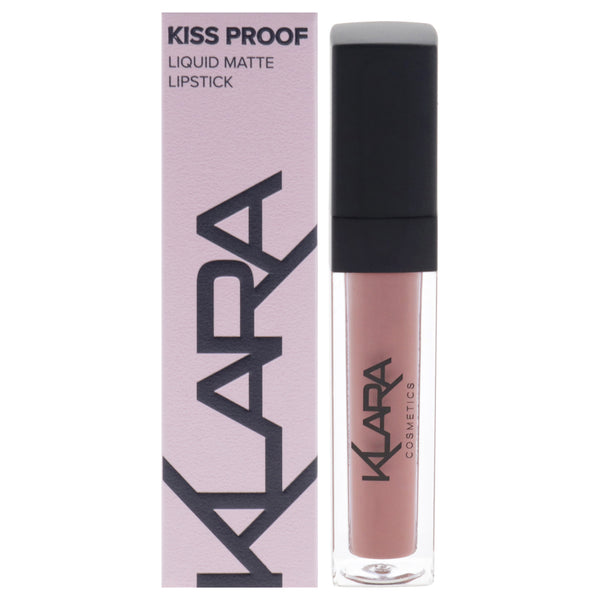 Kiss Proof Lipstick Liquid Matte - 15 Totally Nude by Klara for Women - 0.27 oz Lipstick