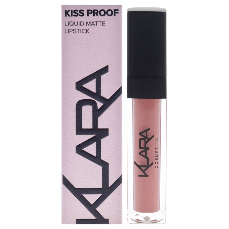 Kiss Proof Lipstick Liquid Matte - 22 Au Naturel by Klara for Women - 0.27 oz Lipstick