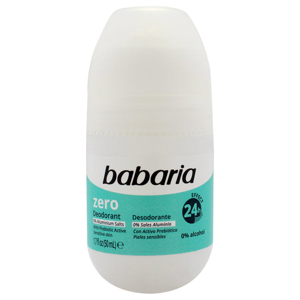 Babaria Zero 24H Effect Deodorant and Antiperpirant by Babaria for Women - 1.7 oz Deodorant Roll-On