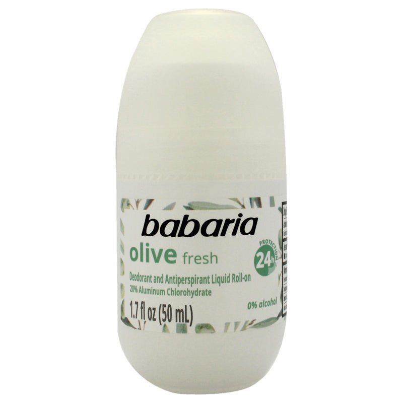 Babaria Roll-On Deodorant - Olive Oil by Babaria for Women - 1.7 oz Deodorant