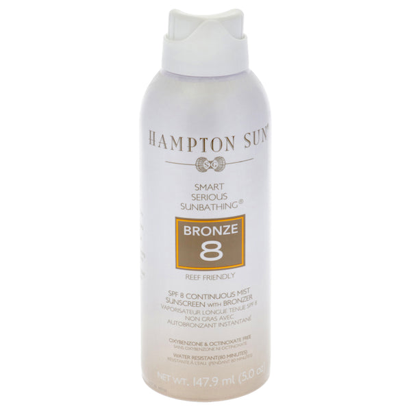 Hampton Sun Bronze Continuous Mist SPF 8 by Hampton Sun for Unisex - 5 oz Sunscreen