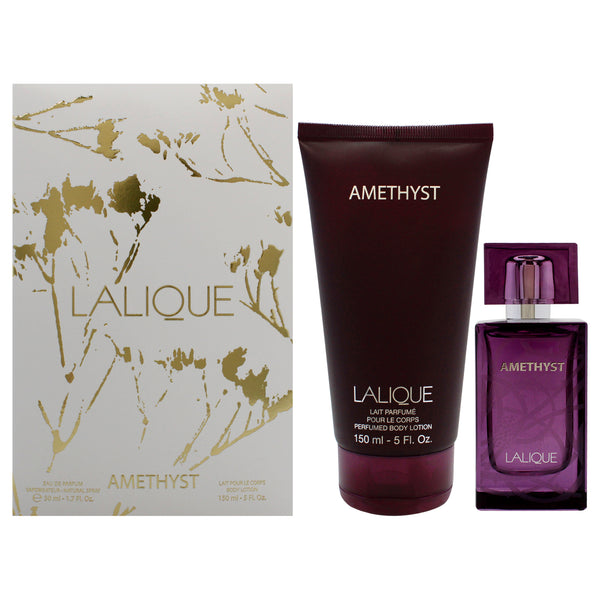 Lalique Amethyst Set by Lalique for Women - 2 Pc Gift Set 1.7 oz EDP Spray, 5 oz Body Lotion