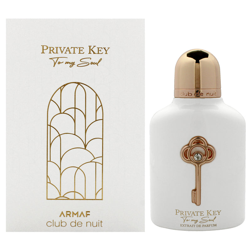 Club De Nuit Private Key To My Soul Premier Edition by Armaf for Unisex - 3.4 oz Extrait De Parfum Spray