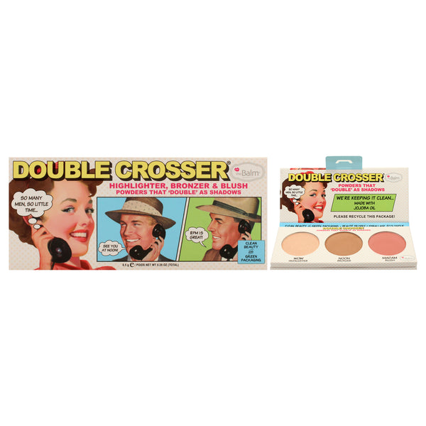 TheBalm Double Crosser Face Palette by the Balm for Women - 0.29 oz Makeup