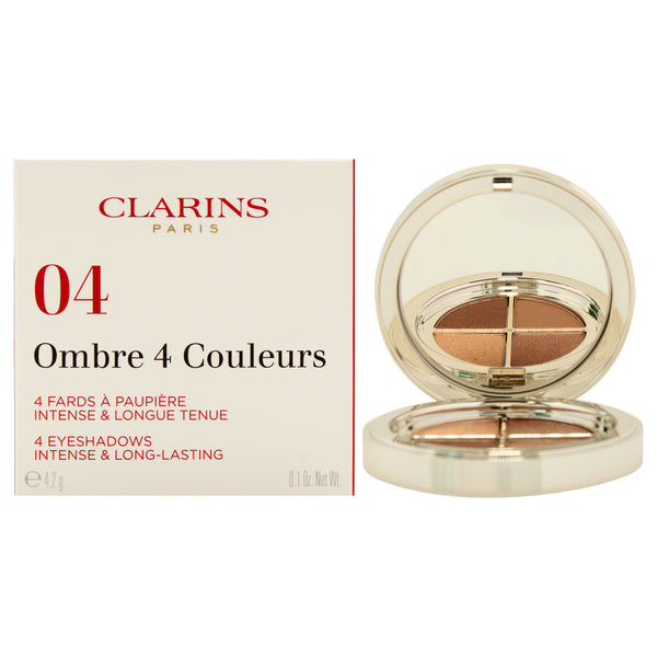 Clarins Ombre 4 Couleurs Eye Shadow Palette - 04 Brown Sugar Gradation by Clarins for Women - 0.1 oz Eye Shadow