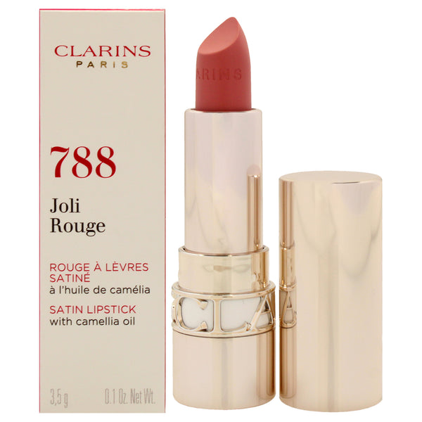 Clarins Joli Rouge Satin Lipstick - 788 Peach Nude by Clarins for Women - 0.1 oz Lipstick