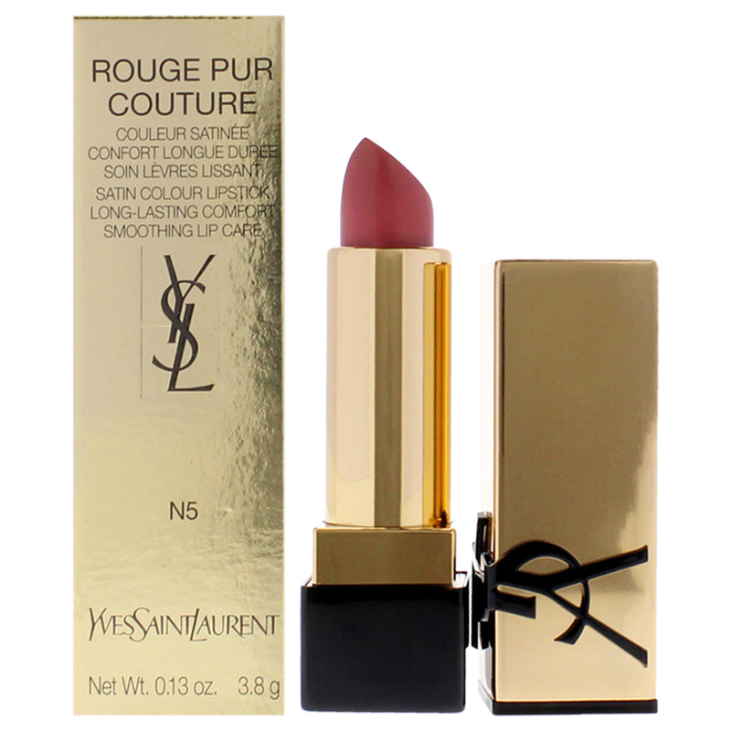 Rouge Pur Couture Satin Lipstick - N5 Tribute Nude by Yves Saint Laurent for Women - 0.13 oz Lipstick