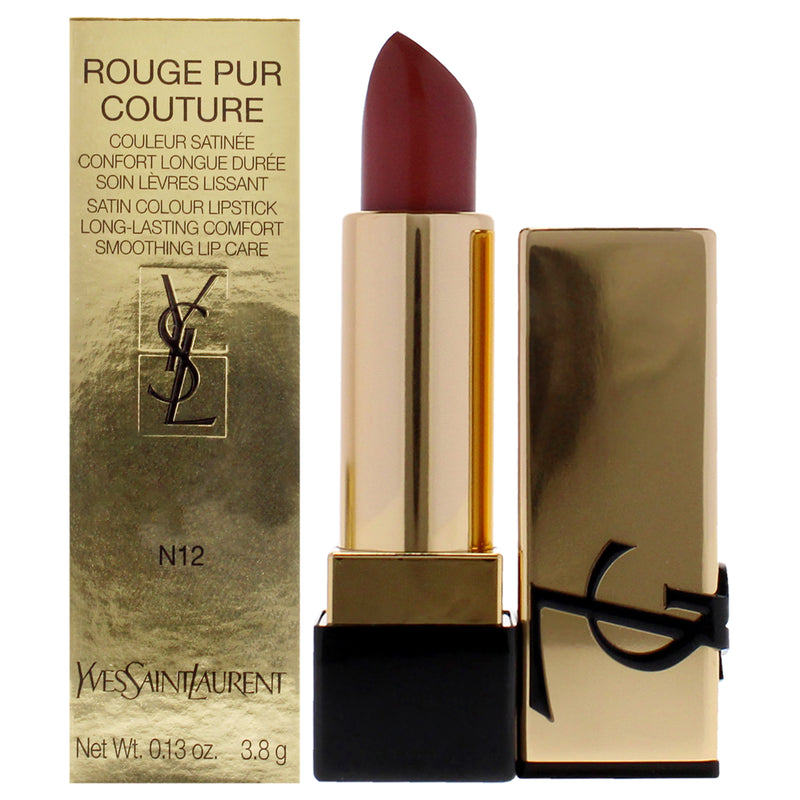 Rouge Pur Couture Satin Lipstick - N12 Nude Instinct by Yves Saint Laurent for Women - 0.13 oz Lipstick