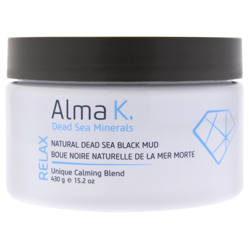 Natural Dead Sea Black Mud Mask by Alma K for Women - 15.2 oz Mask