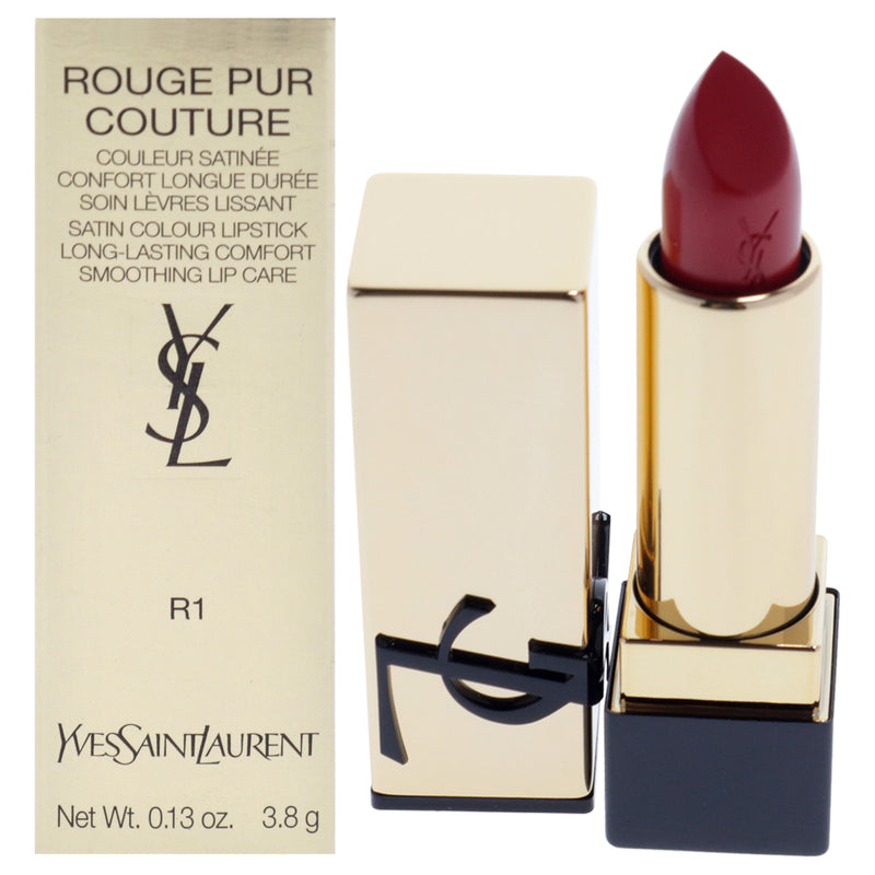 Rouge Pur Couture Satin Lipstick - R1 Le Rouge by Yves Saint Laurent for Women - 0.13 oz Lipstick