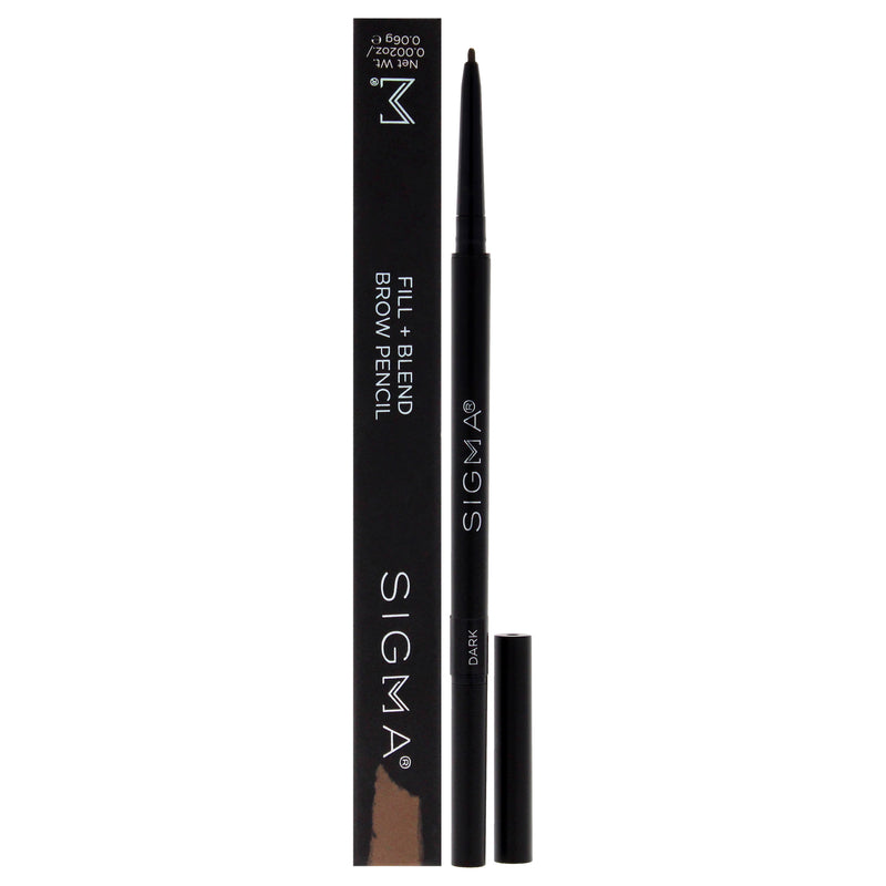 Fill Plus Blend Brow Pencil - Dark by SIGMA for Women - 0.002 oz Eyebrow Pencil