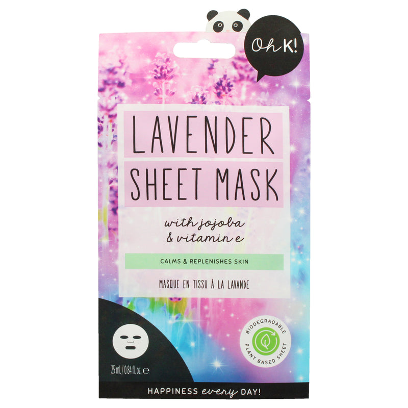 Sheet Mask - Lavender by Oh K! for Unisex - 1 Pc Mask