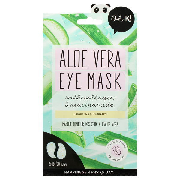 Eye Mask - Aloe Vera by Oh K! for Unisex - 1 Pair Mask