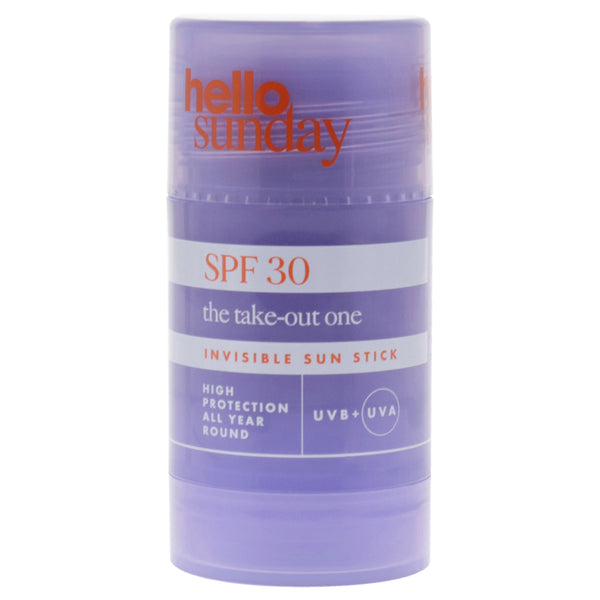 The Take-Out One Invisible Sun Stick SPF 30 PA Plus by Hello Sunday for Women - 1 oz Sunscreen