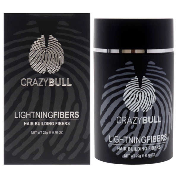 Lightning Hair Building Fibers - 5 Light Brown by Crazy Bull Hair for Men - 0.78 oz Fiber