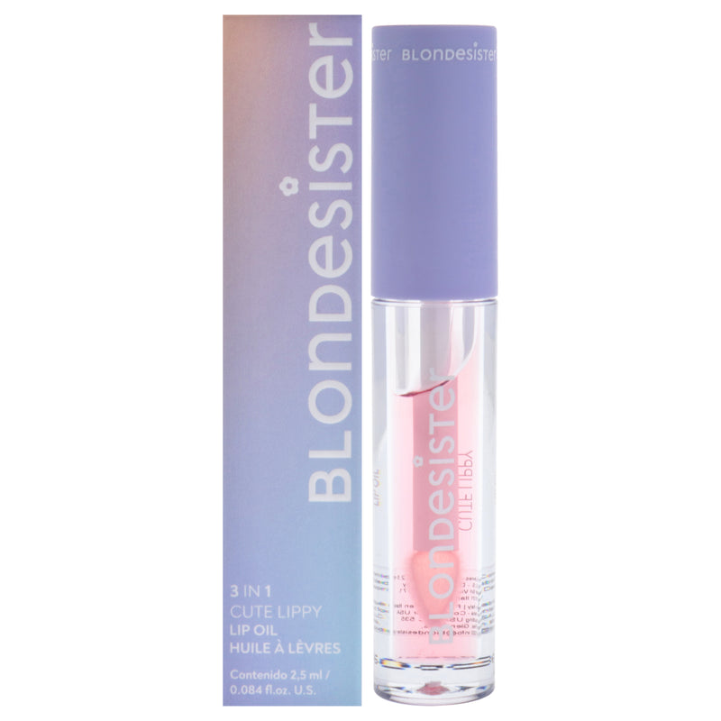 Blondesister 3 in 1 Cute Lippy Lip Oil - 01 Coconut by Blondesister for Women - 0.084 oz Lip Oil