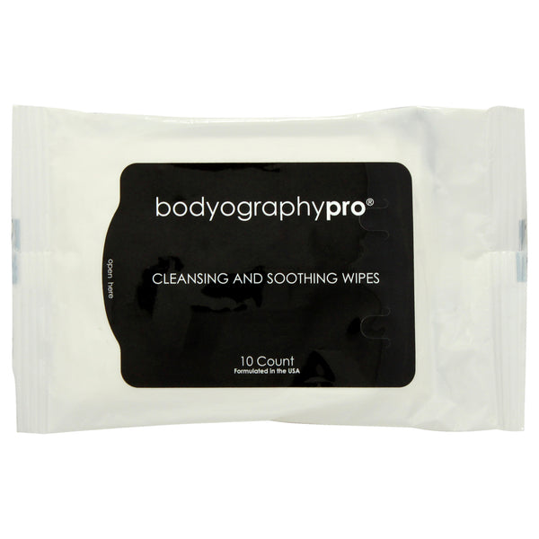 Bodyography Cleansing and Soothing Wipes by Bodyography for Women - 10 Count Wipes