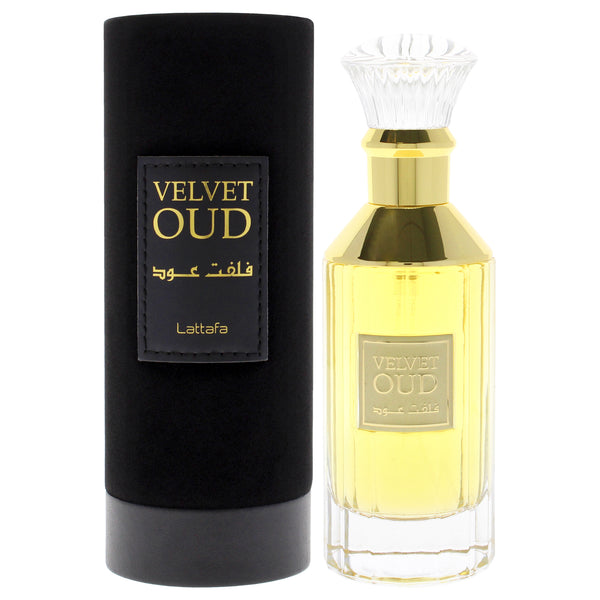 Lattafa Velvet Oud by Lattafa for Unisex - 3.4 oz EDP Spray