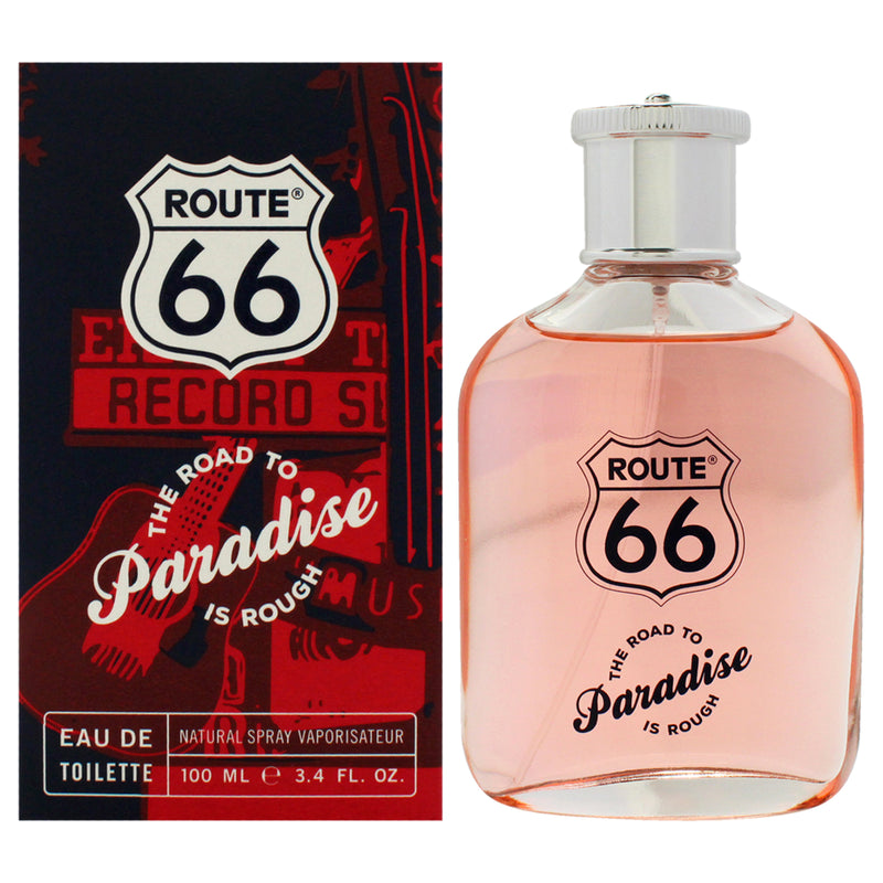Route 66 The Road To Paradise Is Rough by Route 66 for Men - 3.4 oz EDT Spray