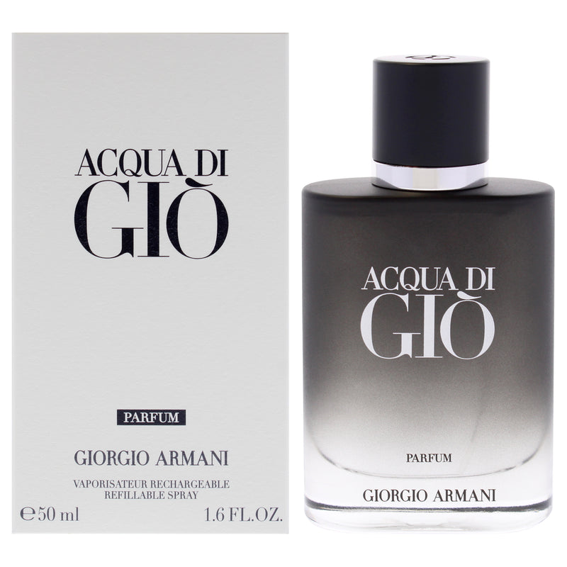 Giorgio Armani Acqua Di Gio by Giorgio Armani for Men - 1.6 oz Parfum Spray (Refillable)