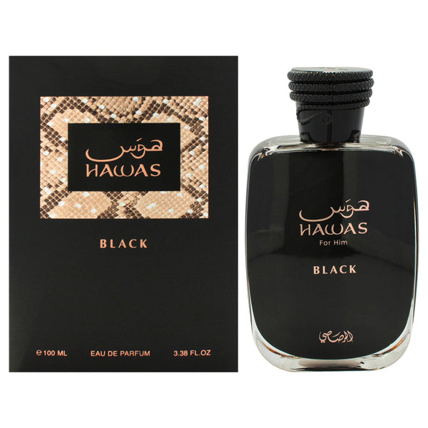 Rasasi Hawas Collection - Hawas Black by Rasasi for Men - 3.38 oz EDP Spray