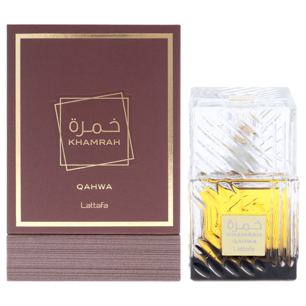 Lattafa Khamrah Qahwa by Lattafa for Unisex - 3.4 oz EDP Spray