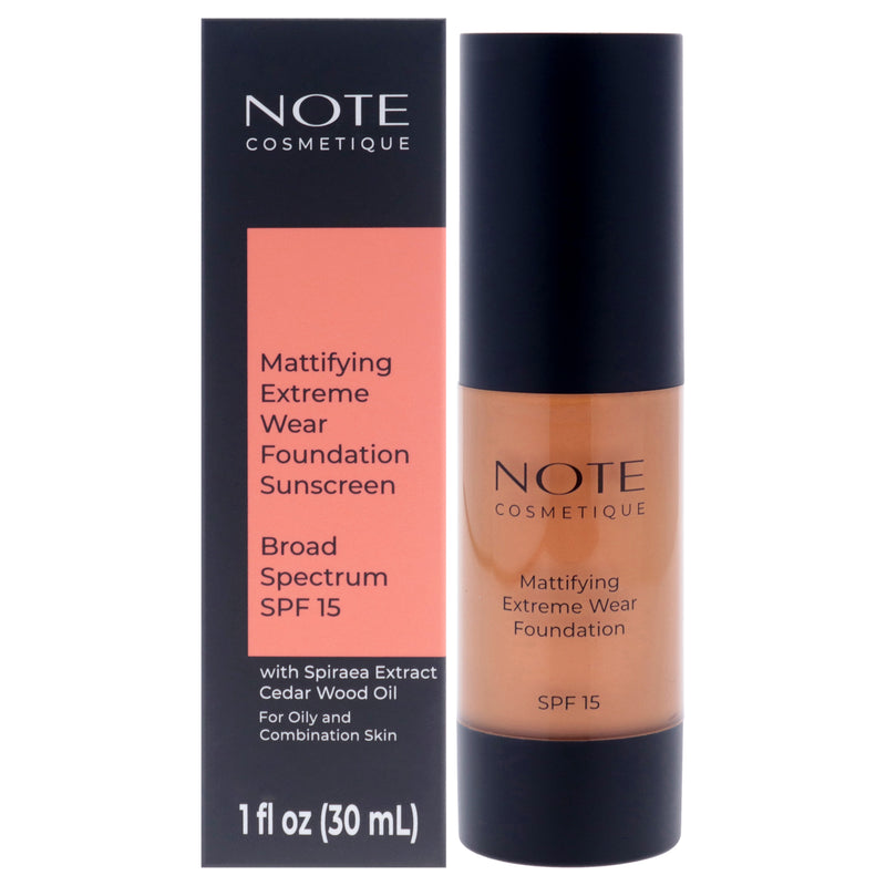 Note Cosmetique Mattifying Extreme Wear Foundation SPF 15 - 113 Honey Bronze by Note Cosmetique for Women - 1 oz Foundation