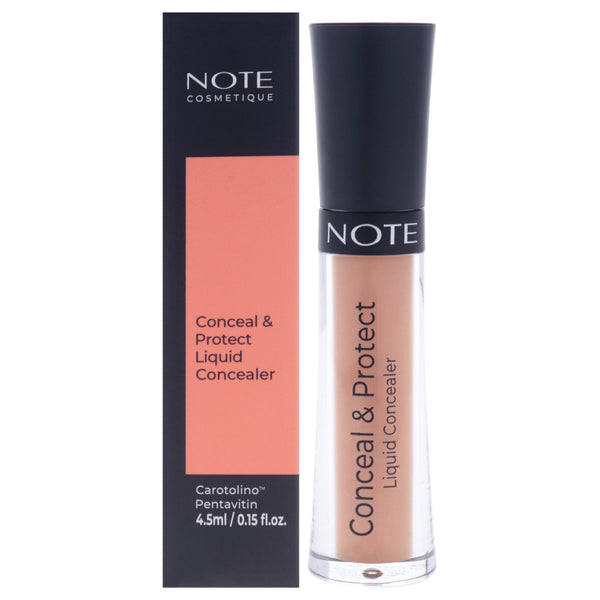 Note Cosmetique Conceal and Protect Liquid Concealer - 10 Huzelnut by Note Cosmetique for Women - 0.15 oz Concealer