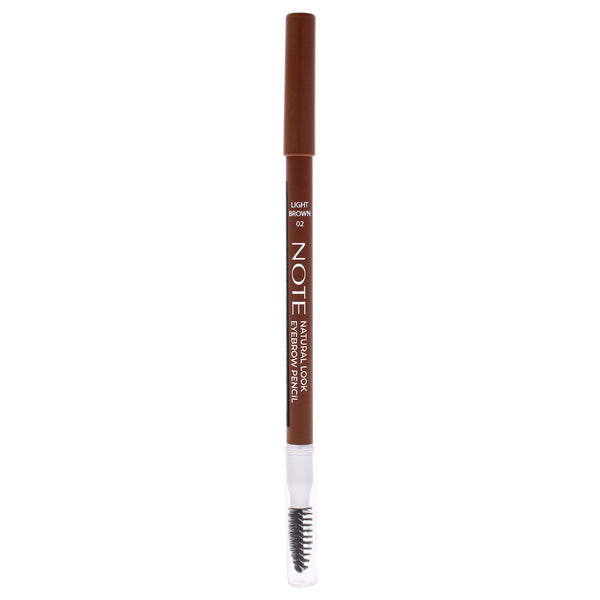 Note Cosmetique Natural Look Eyebrow Pencil - 02 Light Brown by Note Cosmetique for Women - 0.038 oz Eyebrow Pencil