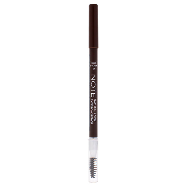 Note Cosmetique Natural Look Eyebrow Pencil - 04 Deep Brown by Note Cosmetique for Women - 0.038 oz Eyebrow Pencil