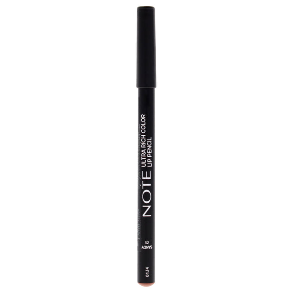 Note Cosmetique Ultra Rich Color Lip Pencil - 01 Sandy by Note Cosmetique for Women - 0.04 oz Lip Pencil
