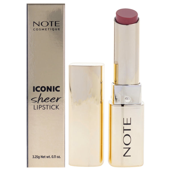 Note Cosmetique Iconic Sheer Lipstick - 201 Darling by Note Cosmetique for Women - 0.11 oz Lipstick