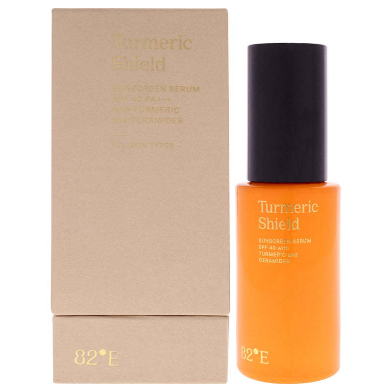 82East By Deepika Padukone Turmeric Shield Sunscreen Serum SPF 40 PA Plus by 82East By Deepika Padukone for Women - 1 oz Sunscreen