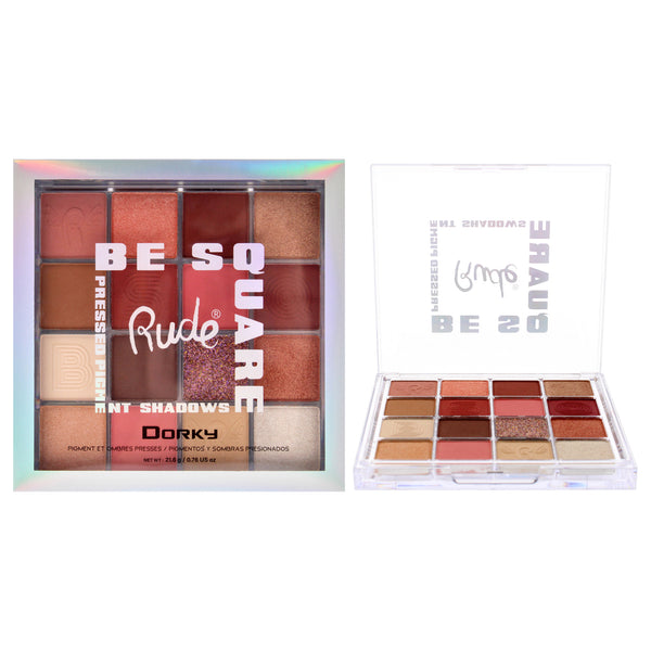 Rude Cosmetics Be Square Pressed Pigments and Shadows - Dorky by Rude Cosmetics for Women - 0.76 oz Makeup