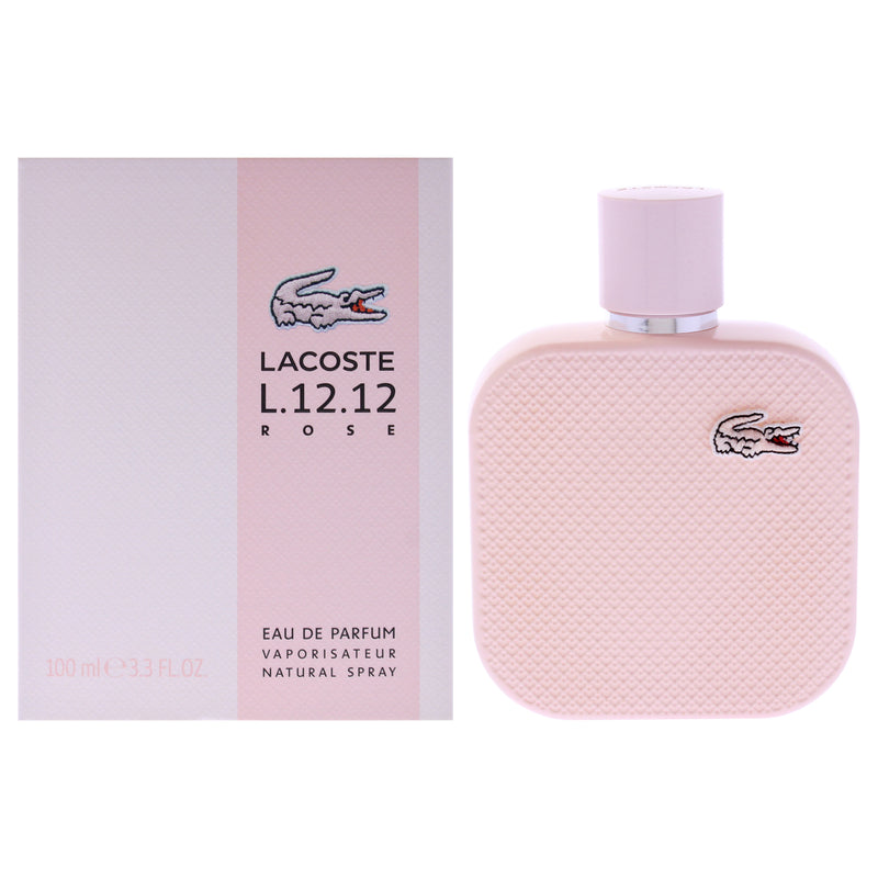 Lacoste Lacoste Eau De L.12.12 Rose by Lacoste for Women - 3.3 oz EDP Spray