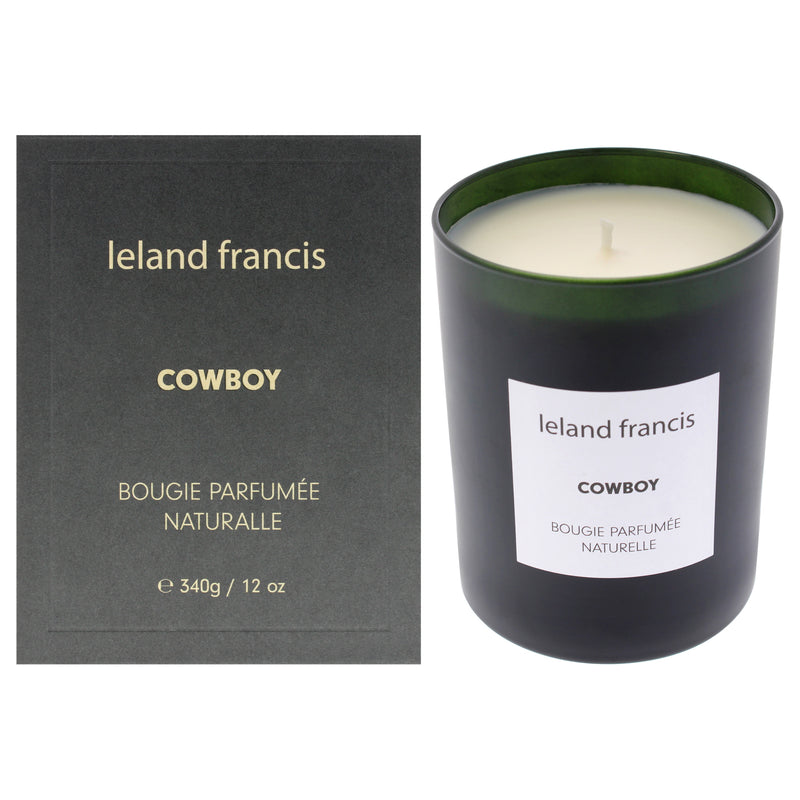 Scented Candle - Cowboy by Leland Francis for Unisex - 12 oz Candle