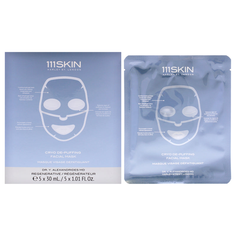 111Skin Cryo De-Puffing Facial Mask by 111Skin for Unisex - 5 Pc Mask