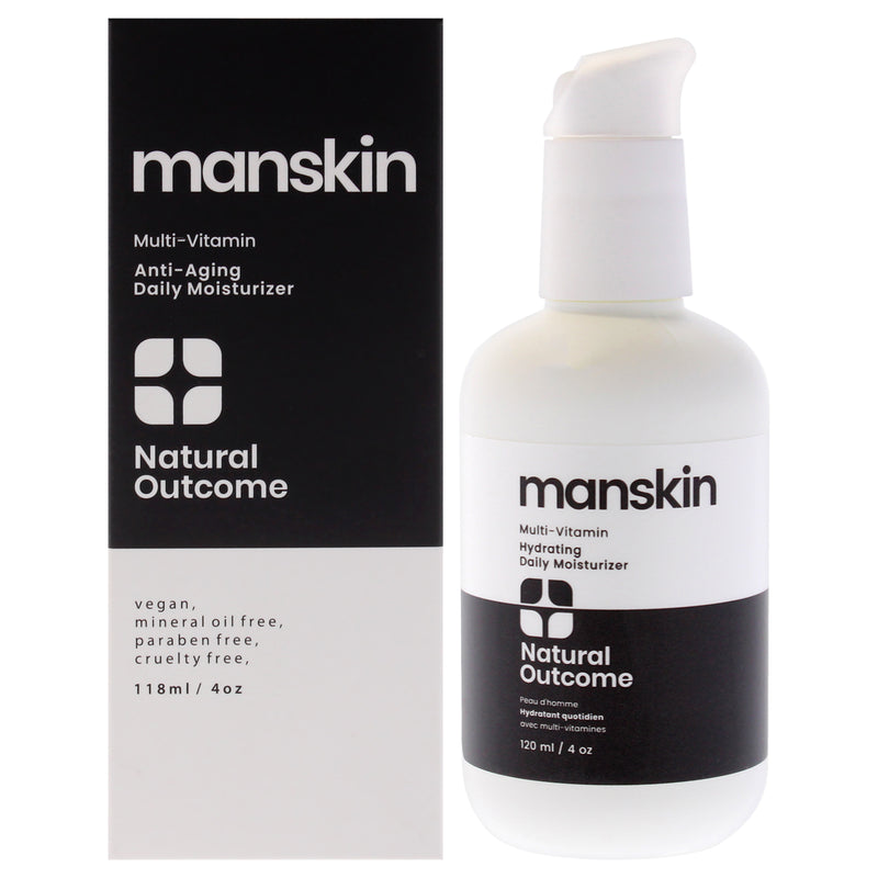 Natural Outcome Manskin Anti-Aging Daily Moisturizer by Natural Outcome for Women - 4 oz Moisturizer