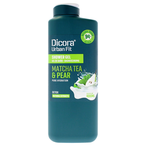 Dicora Urban Fit Pure Hydration Shower Gel - Matcha Tea and Pear by Dicora Urban Fit for Unisex - 13.5 oz Shower Gel