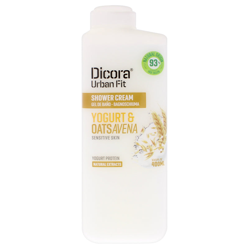 Dicora Urban Fit Shower Cream - Protein Yogurt and Oats Avena by Dicora Urban Fit for Unisex - 13.5 oz Shower Cream