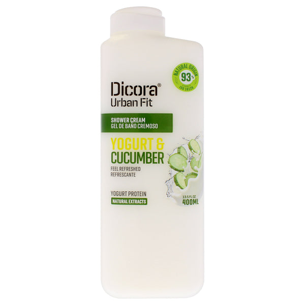 Dicora Urban Fit Shower Cream - Protein Yogurt and Cucumber by Dicora Urban Fit for Unisex - 13.5 oz Shower Cream