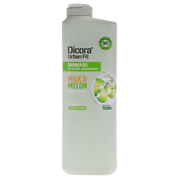 Dicora Urban Fit Nourishing Shower Gel - Milk and Melon by Dicora Urban Fit for Unisex - 25.4 oz Shower Gel