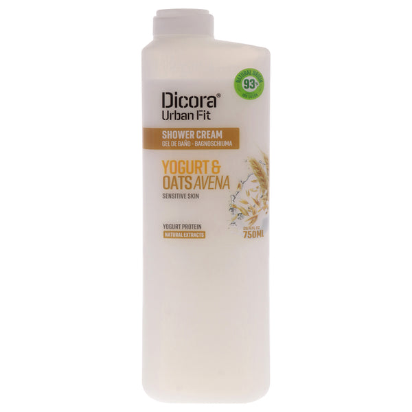 Dicora Urban Fit Shower Cream - Protein Yogurt and Oats Avena by Dicora Urban Fit for Unisex - 25.4 oz Shower Cream