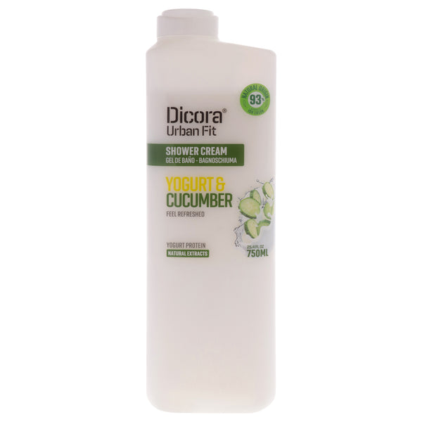 Dicora Urban Fit Shower Cream - Protein Yogurt and Cucumber by Dicora Urban Fit for Unisex - 25.4 oz Shower Cream